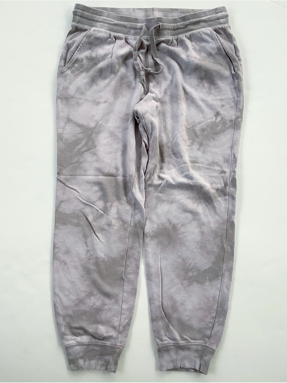 Old Navy Light Gray Tie-Dye Jogger Sweatpants